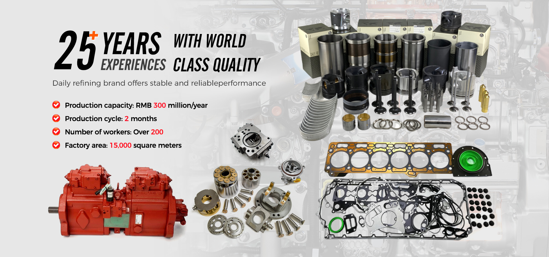 calidad Partes de motor para Caterpillar fábrica