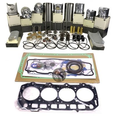 Kit de reparación para el S6D105 de Komatsu, piezas de repuesto, revestimientos de cilindros, pistones, kit de juntas, anillos de pistón.